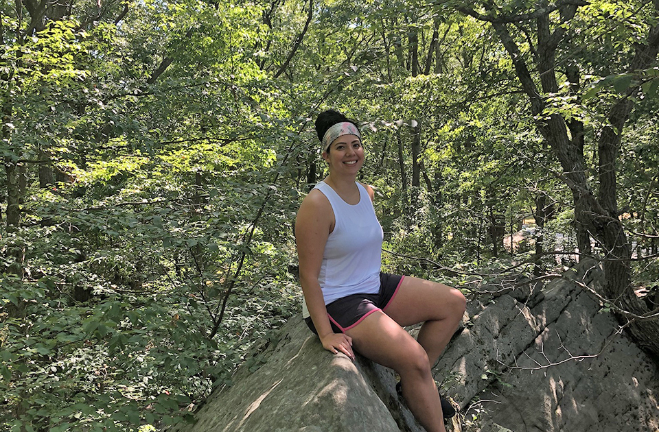 Jessie hiking