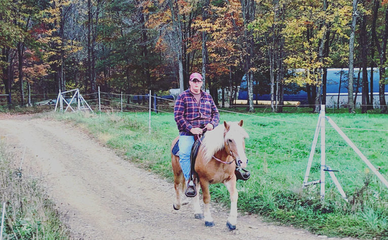 Charles on mini horse