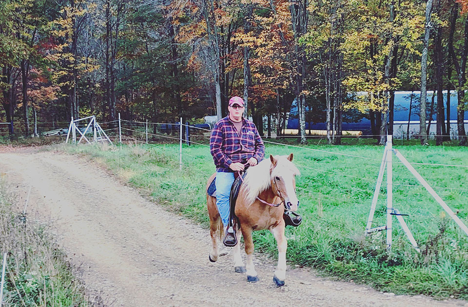 Charles on mini horse